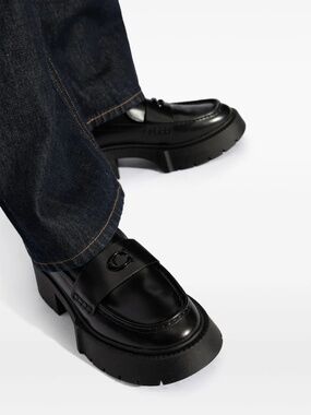 COACH Women's Leah Platform Loafers - Black